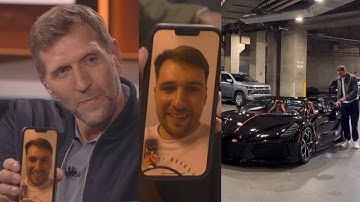 Luka Doncic FaceTimes Dirk Nowitzki to talk pulling up to game in Bugatti vs Mavs 😂