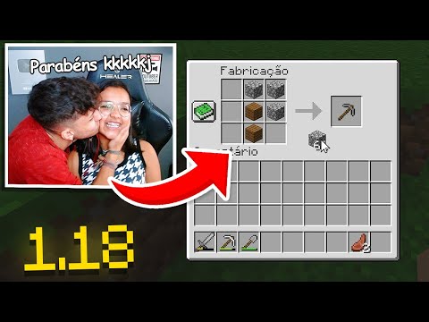 Ensinando a MINHA NAMORADA a JOGAR no MINECRAFT 1.18
