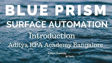 BluePrism Surface Automation BPSA 2002 - Aditya RPA Academy BTM Layout
