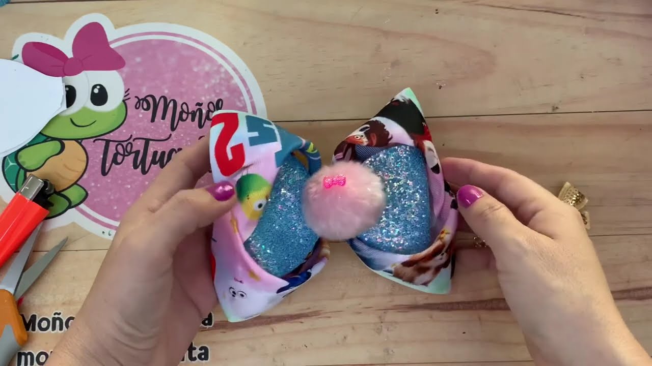Moño listón con vinil 🎀