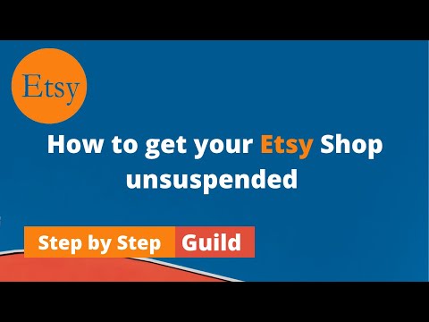 HOW TO GET YOUR ETSY ACCOUNT OR SHOP UNSUSPENDED in 3 Simple Steps! 2022 Method