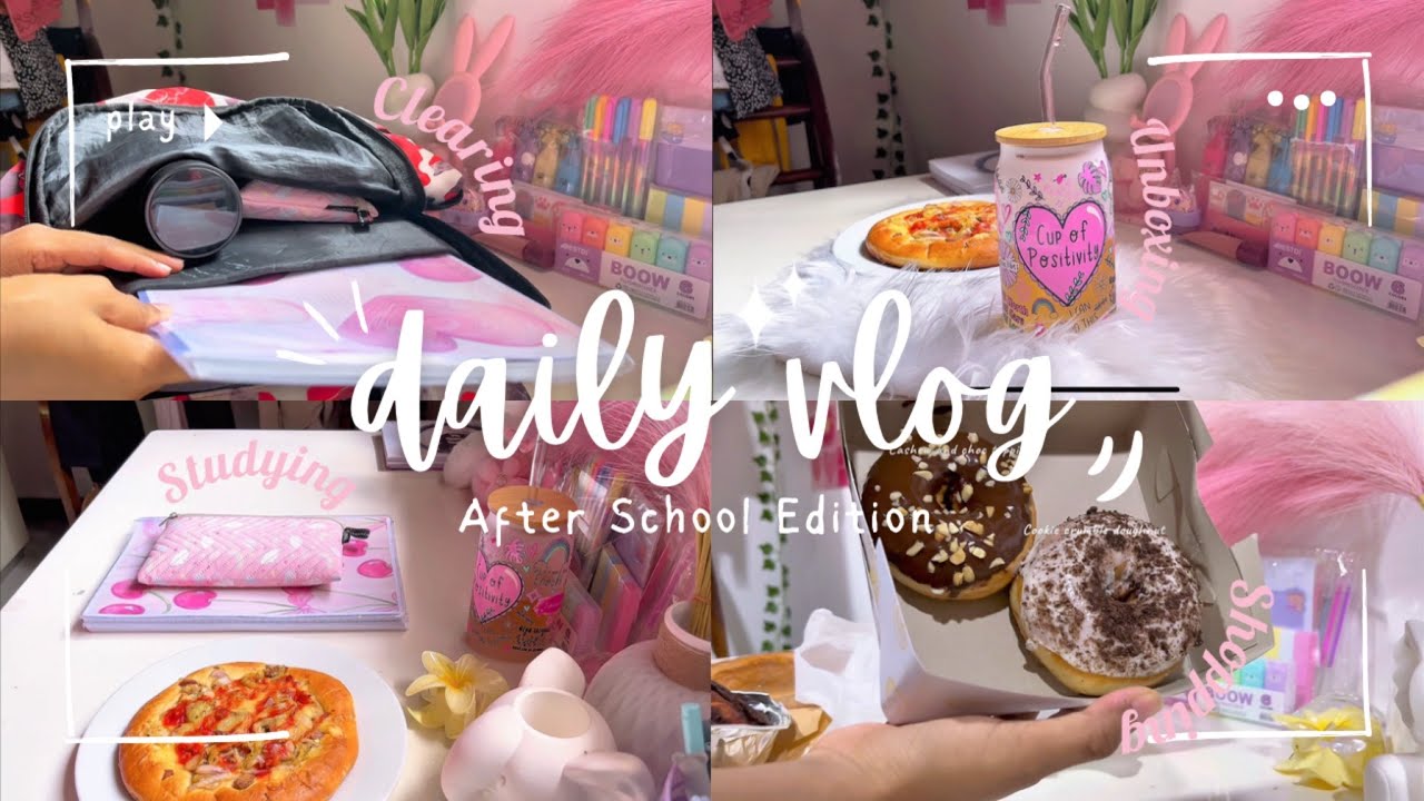 After School Cozy Vlog | Study, Unboxing, Shopping!!!🥹💌🌷