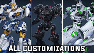 Armored Core 6: Fires of Rubicon - ALL CUSTOMIZATIONS \& WEAPONS Showcase