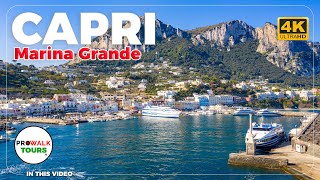 Marina Grande, Capri Walking Tour | Exploring Capri’s Iconic Harbor - Italy in 4K