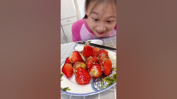 The candied strawberries made by Ning Wei are really good!#funny#food#cooking