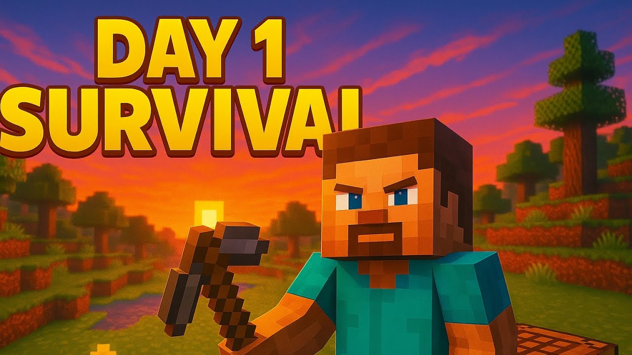 “I Started a NEW Minecraft Survival World – Day 1” - YouTube