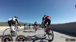 Santa Barbara Road Race 2017, Cat 3 - Final Sprint Crash