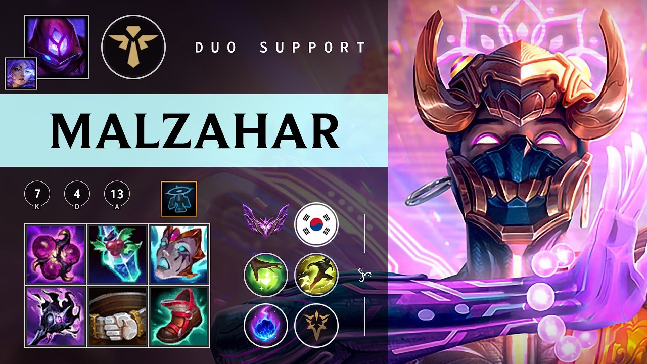 Malzahar Support vs Rakan - KR Master Patch 26.03