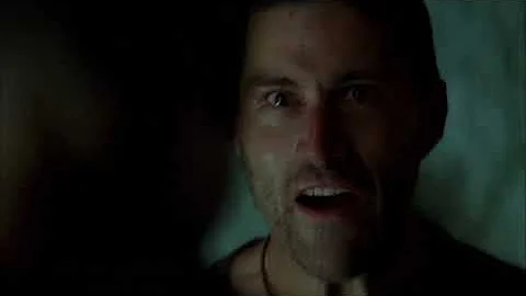 Lost - Jack and Locke argue who should push the bu...
