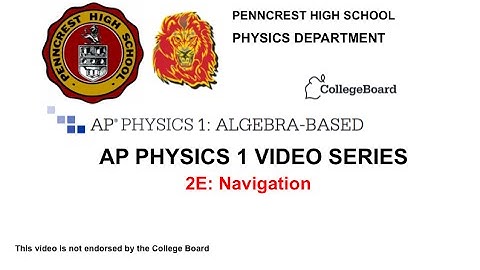 AP Physics 1 2E vectors navigation