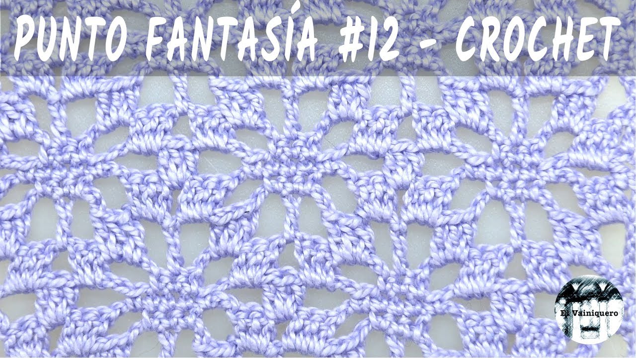 Punto fantasía #12 - Punto araña #3 - Crochet