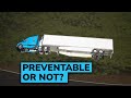 Reckless driver causes a truck to roll into a ditch was this accident preventable