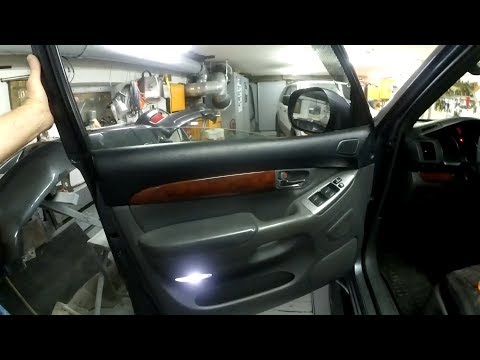 Toyota Land Cruiser Prado 120 - как разобрать двери .