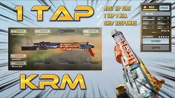 1 HIT DELETE KRM / ✅ ADS / HIP FIRE / ✅ 1 TAP 1 KILL  / ✅ SND - RESPAWNS