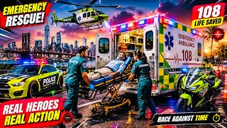 City Ambulance Rescue Simulator 3D Game 911 Us Emergency Ambulance - #ambulancegames #brazil #part28 screenshot 5