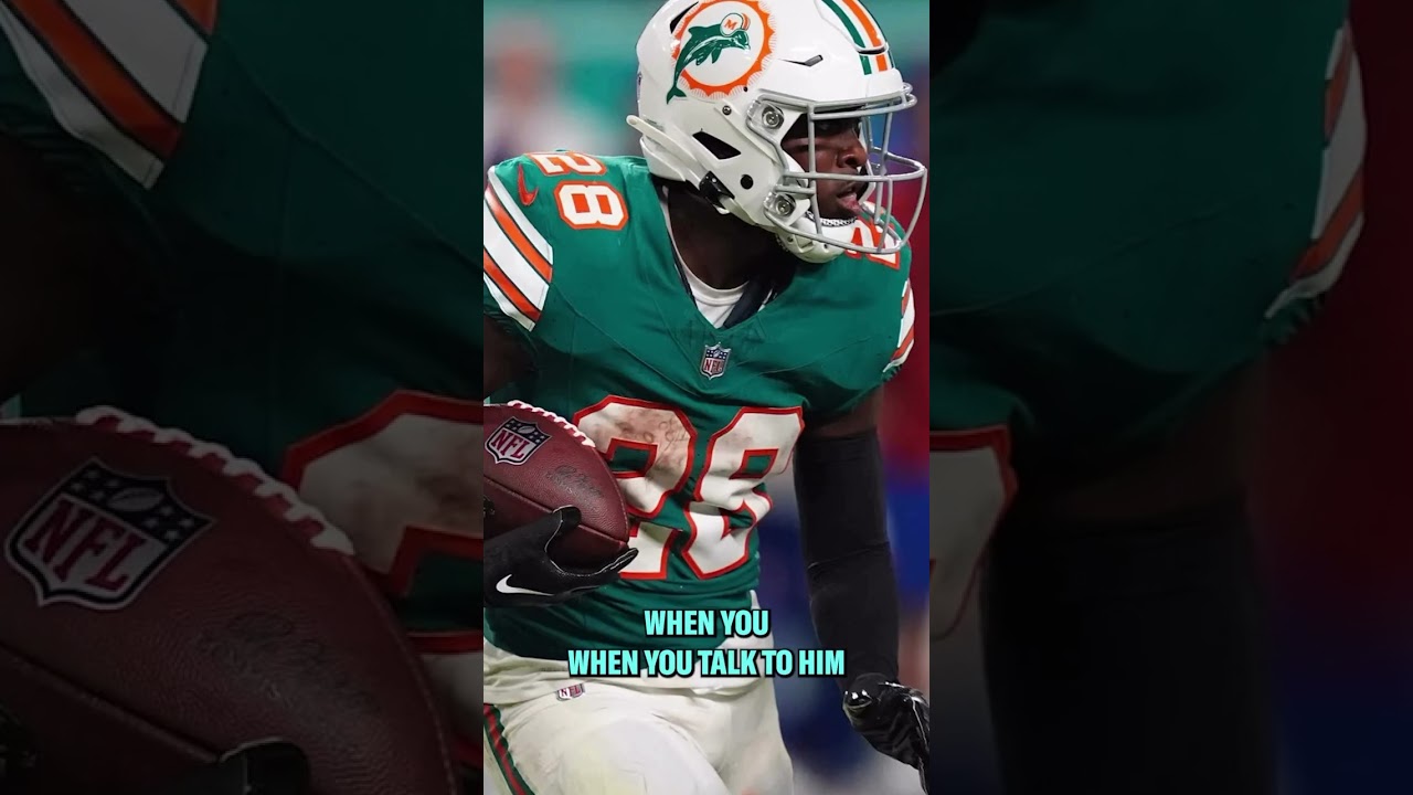 Dolphins HC Jeff Hafley on De’Von Achane’s HEAVY Workload