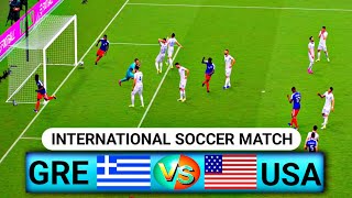 USA vs GREECE | International Friendly Soccer | eFootball 2026 (4K) Gameplay 