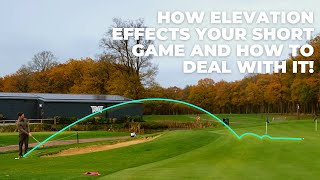 How do elevation changes effect your golf ball around the greens and HOW should you deal with it