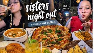 RESTAURANT VLOG WITH SISTERS💗LIVE MUSIC, PIZZA, FISH AND CHIPS | MANIPURI GIRL IN DELHI