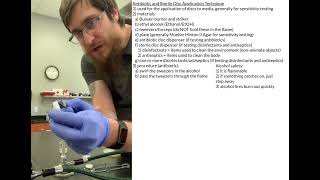 Antibiotic Disc and Sterile Disc Application and Transfer Technique
