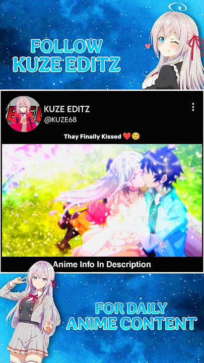 Thay Finally Kissed ❤️☺️ |  Welcome To Japan Ms. Elf #anime #animecouple #shorts