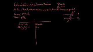 Alternate Interior Angle Converse Theorem Net Worth