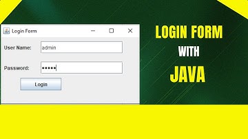 How to Create a Login Form in Java | Step-by-Step Tutorial