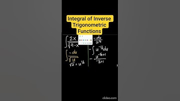 CALCULUS: Integral of Inverse Trigonometric Functions #maths #educational #mathematics #education