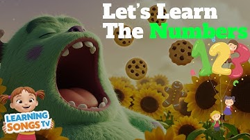Monster Numbers 1 to 5! Counting Cookies with Cute Hungry Beasts 🍪🐾 | Kids Learning Video