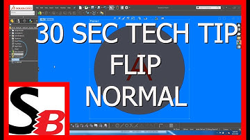 Solidworks 30 Sec Tech Tip - Flip Normal