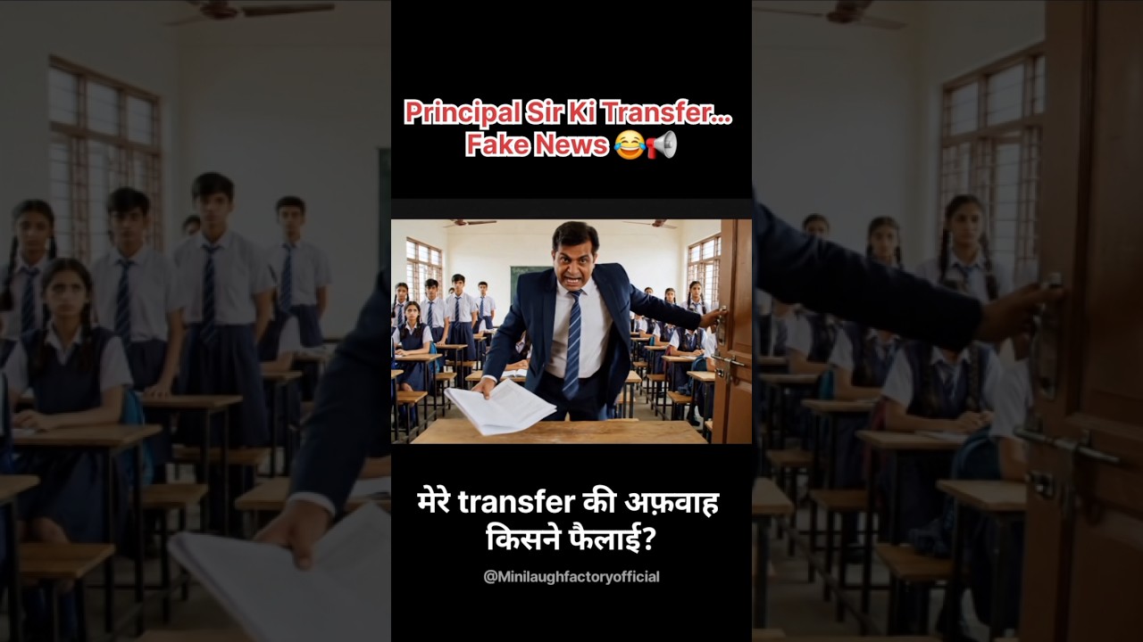 Principal Sir Transfer Ka Sach 😂📢 | Classroom Breaking News Gone Wrong! 