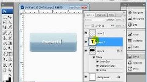 Adobe Photoshop Web Graphics Tutorial : Create Glare in Photoshop Buttons