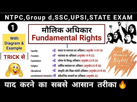 मौलिक अधिकार | Fundamental rights trick | Part-1| Indian polity | study vines official |