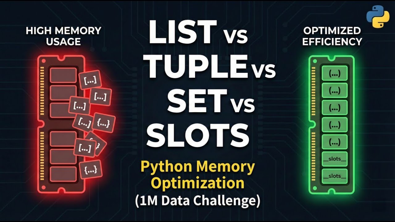 Ep 2: List vs Tuple vs Set vs Slots: Python Memory Optimization (1M ...
