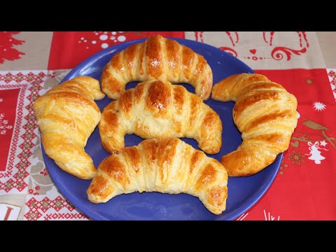 კრუასანები შოკოლადით