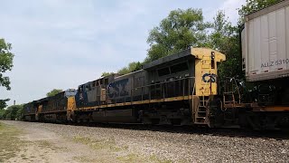 [HD] CSX Q017 Intermodal Train Westbound - Fairport, NY