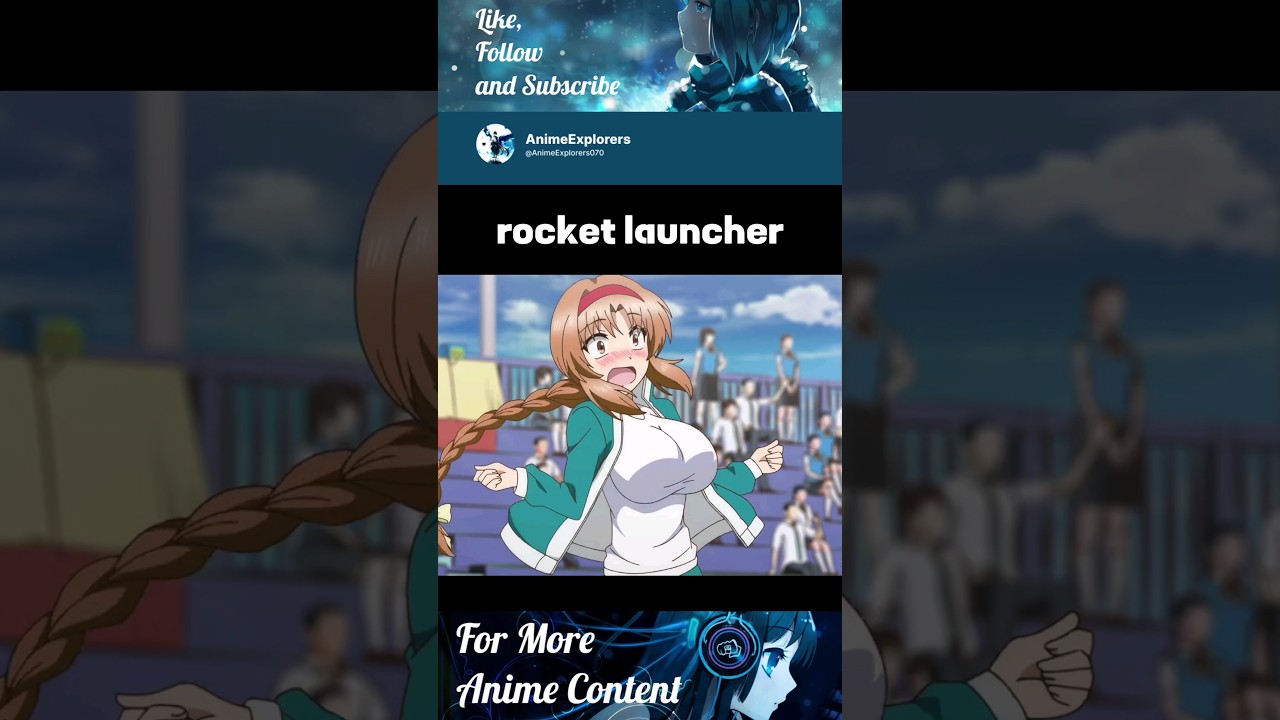 rocket launcher | Random anime Funny Moments #anime #shorts