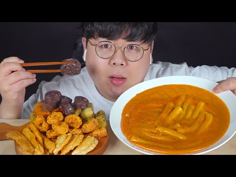 Shinjeon Tteokbokki's new menu Rose Tteokbokki mukbang!