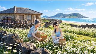 A Slow Day in Jeju | Memories with Grandma, White Chrysanthemums & a Warm Fire 🌼 screenshot 4