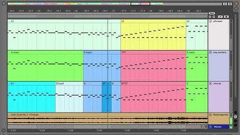 Bach - Cello Suite No. 1 in G major - Prelude - Ableton Live visualization