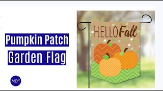 Pumpkin Patch Outdoor Lawn & Yard Home Decor -Autumn Harvest Garden Flag | Big Dot of Happiness