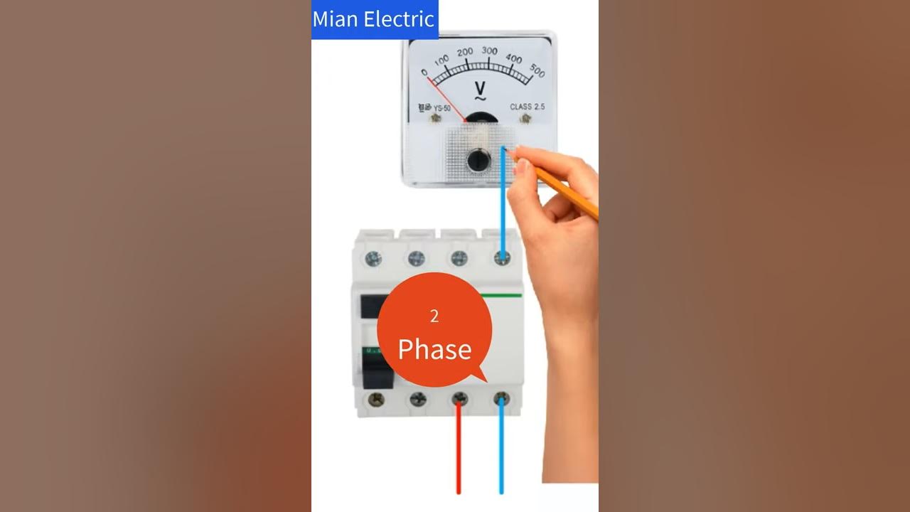4 pole rccb without neutral 2 phase wiring || RCCB Wiring Connection