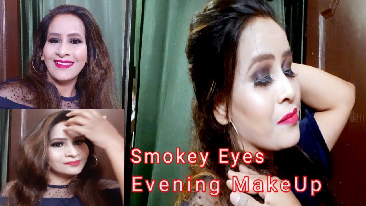 Evening Smokey eye makeup।। eyes makeup for beginner।। Eyes ka makeup