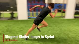 Diagonal Skater Jumps to Sprint