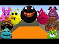 🌋LAVA POOL ALL POU BOU ARMY and SPRUNKI POU, SPIDER and GIRL BOU SPARTAN KICKING in GMod🕳️