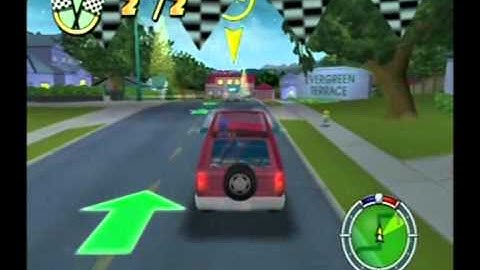 Simpsons Hit and Run Walkthrough: Level 4 - Race 3: Checkpoint Race