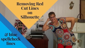 How to Remove Red Cut Lines on Silhouette Studio