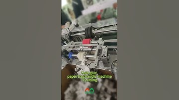 Cold glue paper bag handle making machine-cutting