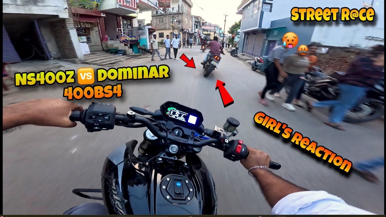 2025 pulsar Ns400z vs Dominar 400 bs4 | Street Race🔥