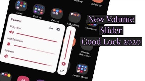 New Volume Slider; Samsung One UI 2.0 (Good Lock 2020)